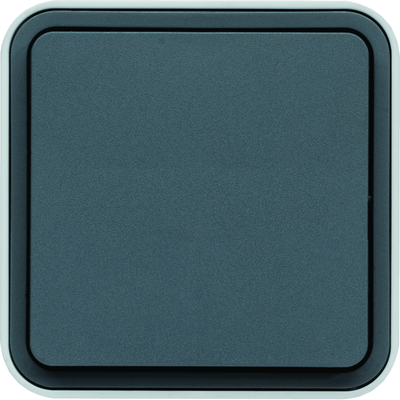 cubyko leaf interrupteur ou va-et-vient �tanche IP55 gris installation saillie