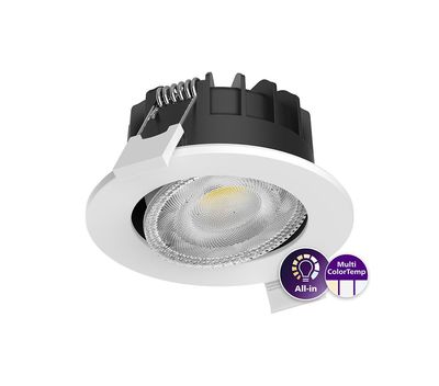 Ledinaire Spot encastr� LED All in RS071B MultiCCT 827-830-840 60D DIM 6W 550lm IP65 Blanc