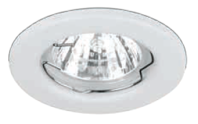 Spot encas. 230v gu10 tole fixe noir (al01)
