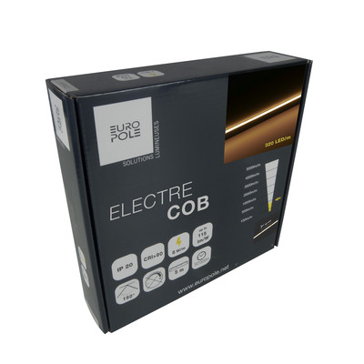 Pack bandeau Led 5m ELECTRE COB IP20 3000K 854lm/m 8W/m 24VDC