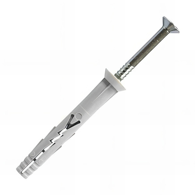 Seau de 500 chevilles � frapper t�te frais�e - clou acier zingu� - �6x40mm