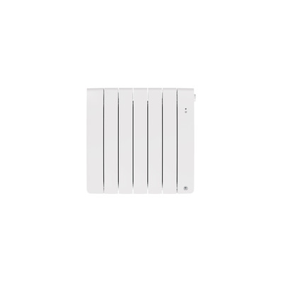 Radiateur chaleur douce connect� Bilbao 4 horizontal 750W Blanc brillant