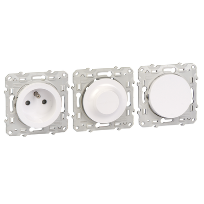 Odace - ProBox - blanc - 20 2P+T - 10 va et vient - 40 plaques + 10 2P+T offertes