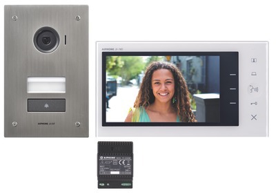 Kit vid�o platine encastr�e avec moniteur �cran 7 - 2 fils int�gral