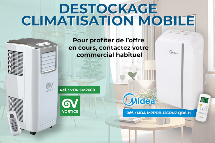 Bandeau Climatisation Midea Vortice