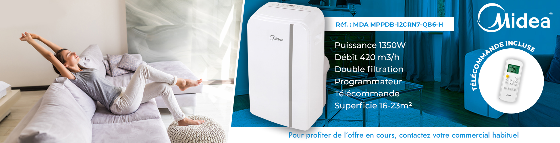 Bandeau Climatisation Midea