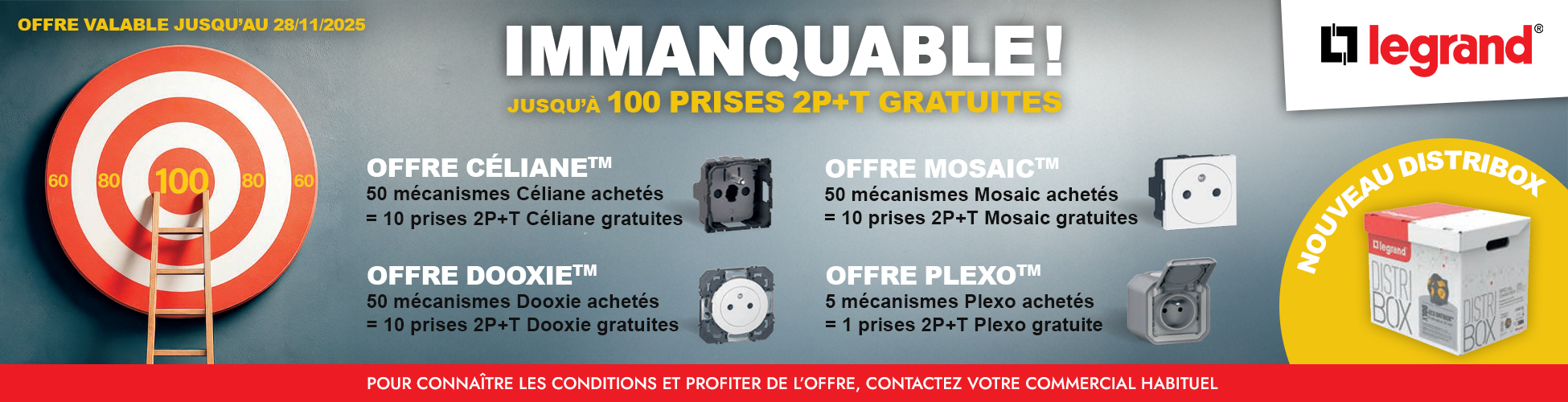 Bandeau offre appareillage Legrand