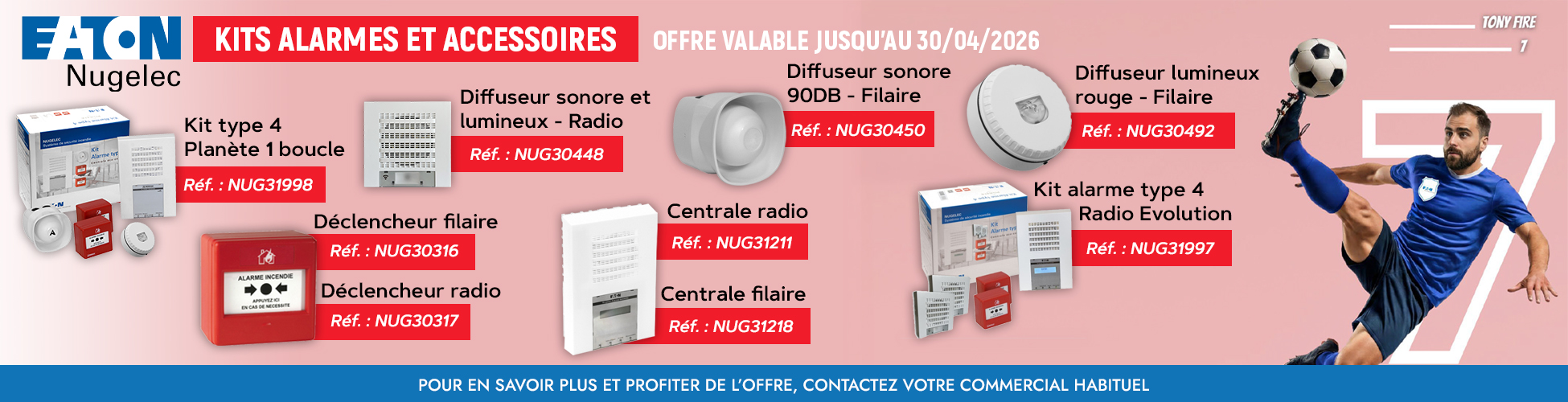 Bandeau Nugelec alarmes d�connect�