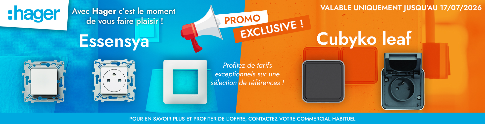 Bandeau Hager appareillage d�connect�