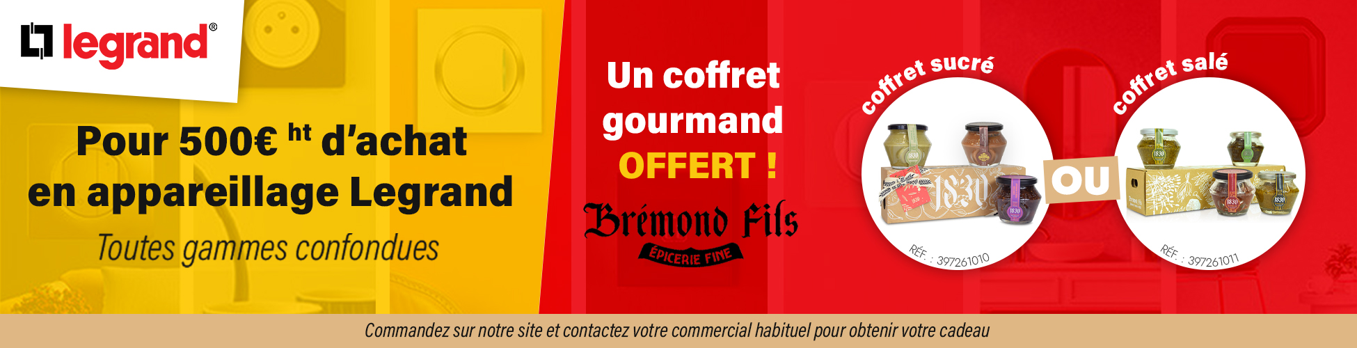 Bandeau appareillage Legrand Bremond
