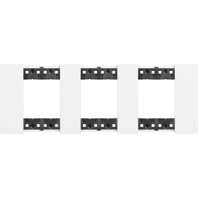 Plaque de finition Living Now Collection Les Blancs 3x2 modules finition Blanc