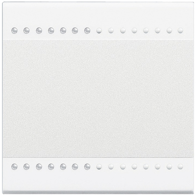 Manette Livinglight neutre type bascule 2 modules - blanc