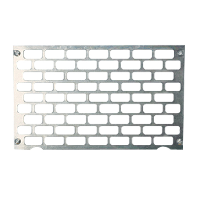 Plaque perfore pour coffret tanche Plexo 12 modules - hauteur 150mm