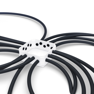 Conduit ICTA 3422 OctoGliss� �25mm grande longueur 500m avec lien vert - noir