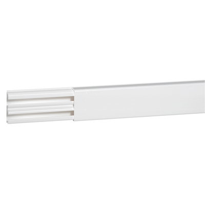 Moulure DLPlus 32x12,5mm 2 compartiments longueur 2,1m - blanc