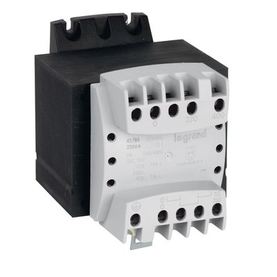 Transformateur s�paration circuits prim 230V � 400V et sec 115V~ � 230V~ - 220VA
