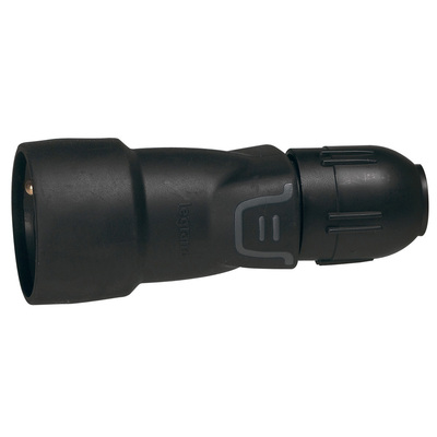 Prolongateur caoutchouc 2P+T 16A IK08  connexion automatique IP44