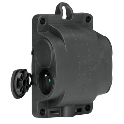 Bloc multiprise caoutchouc 4x2P+T avec anneau de suspension