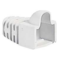 Manchon blanc pour fiches RJ45 pour cble rond