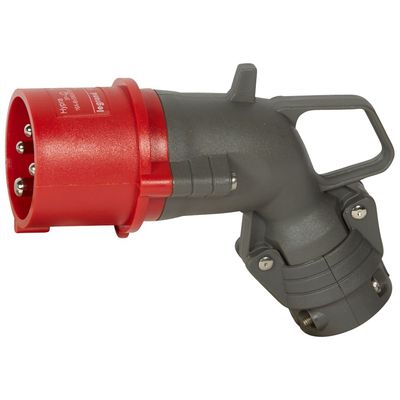 Fiche mobile coud�e Hypra IP44 16A - 380V~ � 415V~ - 3P+T - plastique