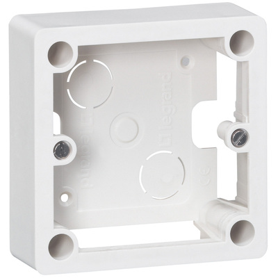 Cadre saillie 1 poste pour socle et sortie de c�bles 100x100x36mm