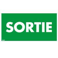 Etiquette de signalisation supplmentaire de sortie adhsive et scable