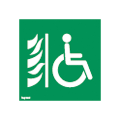 Etiquette de signalisation amovible et recyclable pour espace attente scuris