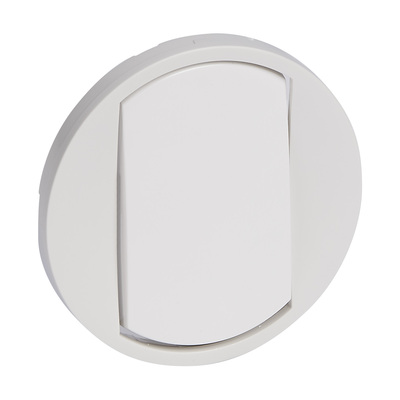 Legrand - Enjoliveur large C�liane pour interrupteur , va - et - vient ou poussoir Soft  -  Blanc