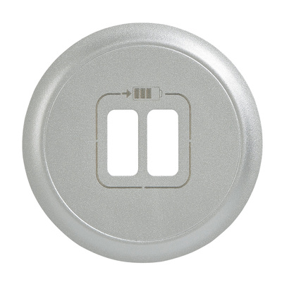 Legrand - Enjoliveur C�liane pour chargeur double USB Type - A  -  finition titane