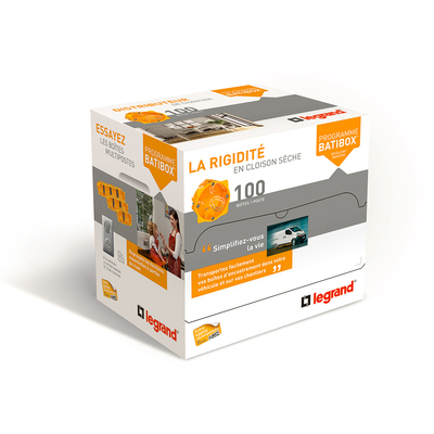 Legrand - Distribox  -  Distributeur de 100 bo�tes cloisons s�ches Batibox  -  profondeur 50mm