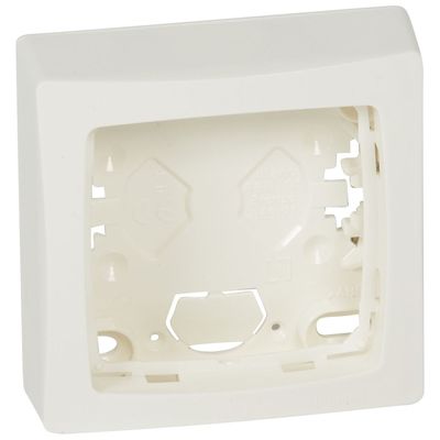 Cadre saillie 1 poste Appareillage saillie blanc