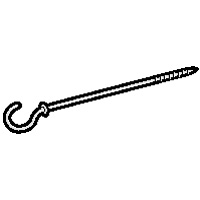 Crochet pour suspension de luminaire Batibox b�ton - longueur 105mm