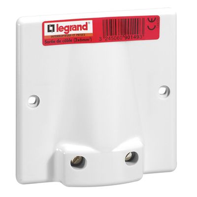 Sortie de cble 20A  32A avec volet -blanc