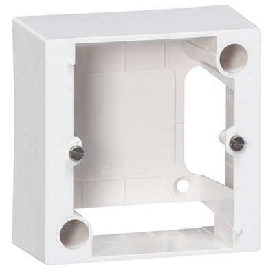 Cadre 1 poste pour pose en saillie prise 20A - 82x82x40mm