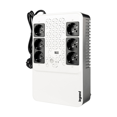 Onduleur Keor multiplug - 6x2P+T + disjoncteur - 600VA 360W - 15 minutes