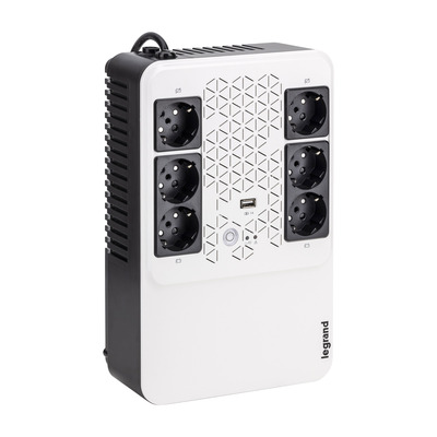 Onduleur Keor multiplug - 6x2P+T + disjoncteur - 600VA 360W - 15 minutes