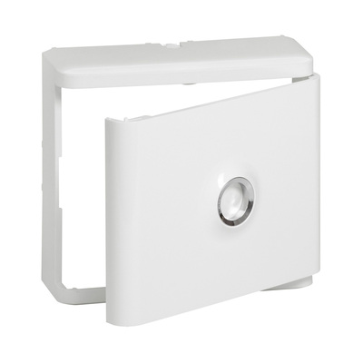 Legrand - Habillage + porte blanche pour platines de branchement DRIVIA  -  Blanc RAL9003