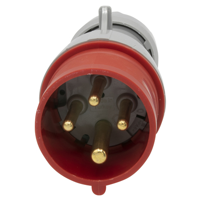 Fiche mobile droite P17 IP44 16A - 380V~ � 415V~ - 3P+T