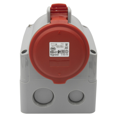 Prise saillie fixe P17 IP44 32A - 380V~ � 415V~ - 3P+N+T