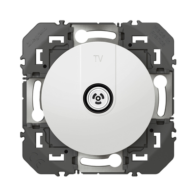 Legrand - Prise TV simple �toile blind�e dooxie finition blanc