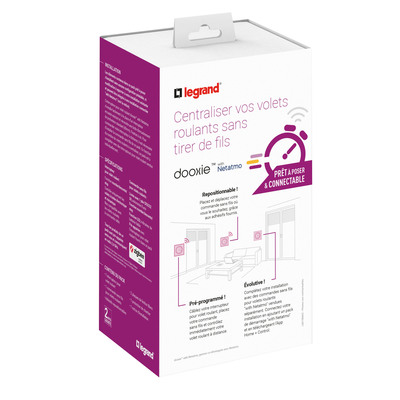 Legrand - Pr�t � poser dooxie commander un volet roulant avec 1 commande sans fil et 1 interrupteur 230V~ livr� complet blanc