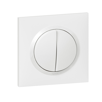 Legrand - Transformeur pour raliser 5 fonctions va-et-vient et poussoir dooxie one livr avec plaque carre blanche et griffes