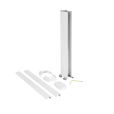 Colonnette clippage direct 2 compart h. 0,68m couvercle PVC et corps PVC - blanc