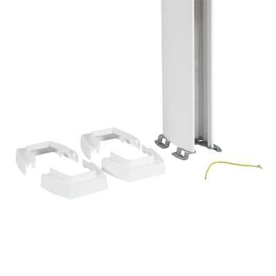 Colonne clippage direct 2 compart h. 2,67m couvercle PVC et corps en PVC - blanc