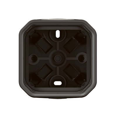 Botier saillie 2 embouts  membrane 1 entre 1 poste Plexo anthracite