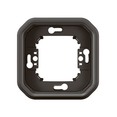 Support plaque encastr 1 poste Plexo anthracite