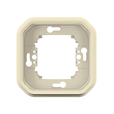 Support plaque encastr� 1 poste Plexo sable