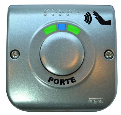 Bouton Poussoir Zamac Gris Main Libre