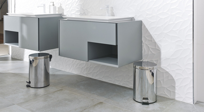 Poubelle � p�dale 3L en Inox finition miroir