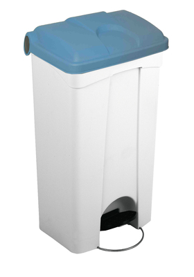 CONTAINER 90L blanc couvercle bleu
